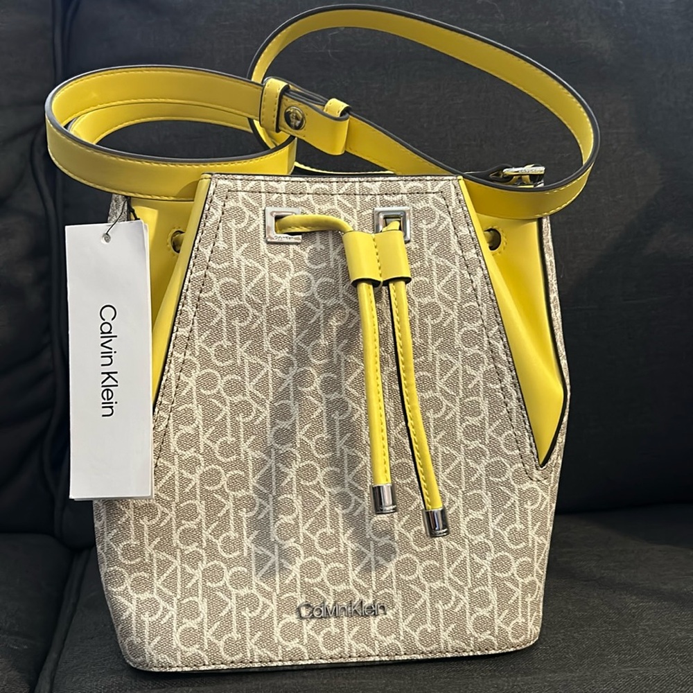 NWT Calvin Klein Bucket Bag